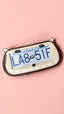 Labubu x PopPlates — 3D printed designer toy-inspired license plate frame with Labubu monster character, available in multiple colors, made in Vancouver BC