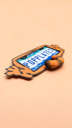 Garfield Inspired 3D License Plate Frame | Orange Lazy Cat Car Accessory