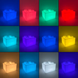 3D Printed Famous Brick Nightlight with Multi-Colored LED and Remote Controlled - Perfect Home Decor Gift for Enthusiasts of All Ages!