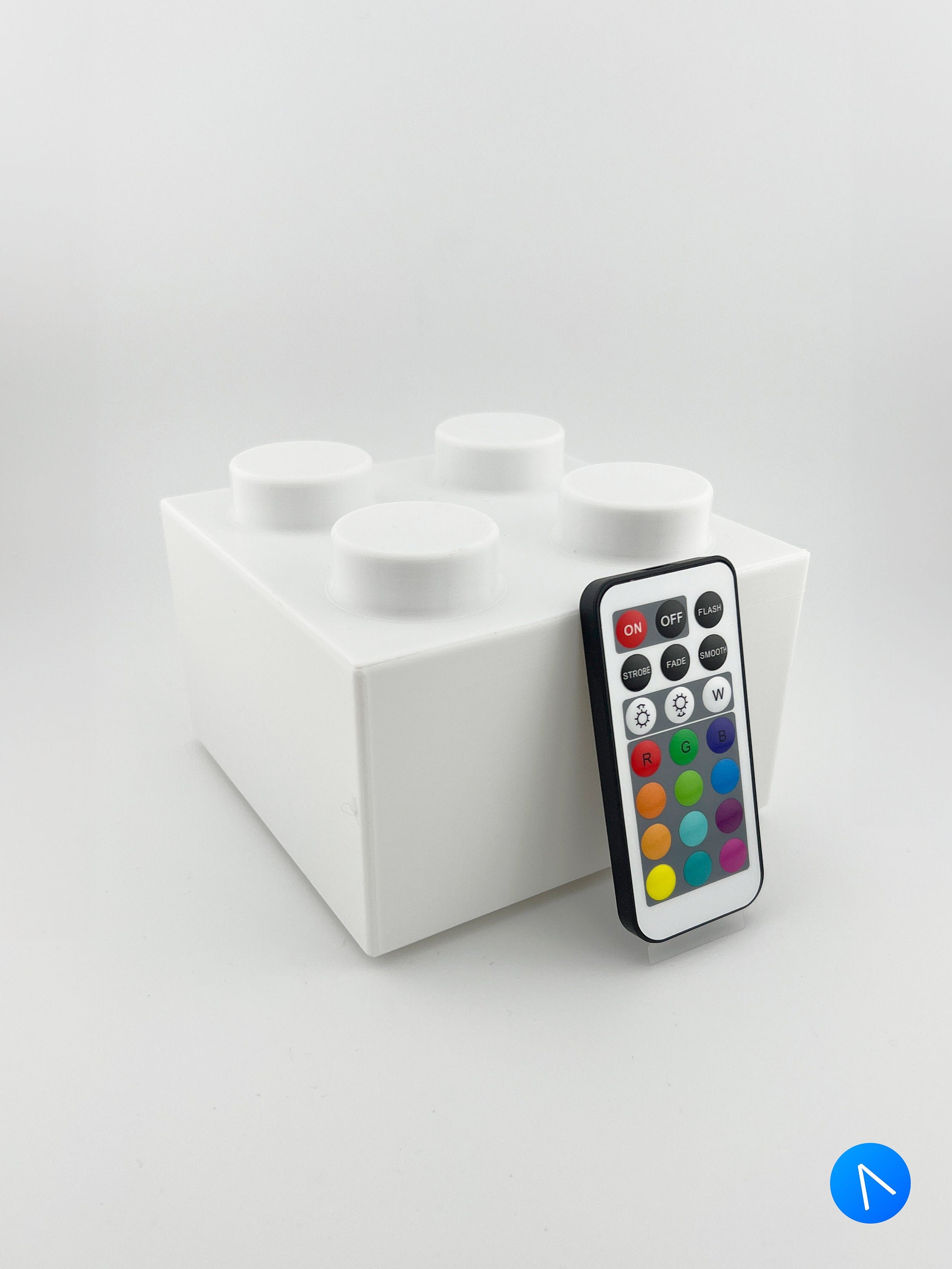 Lego Brick night light with IR remote controller