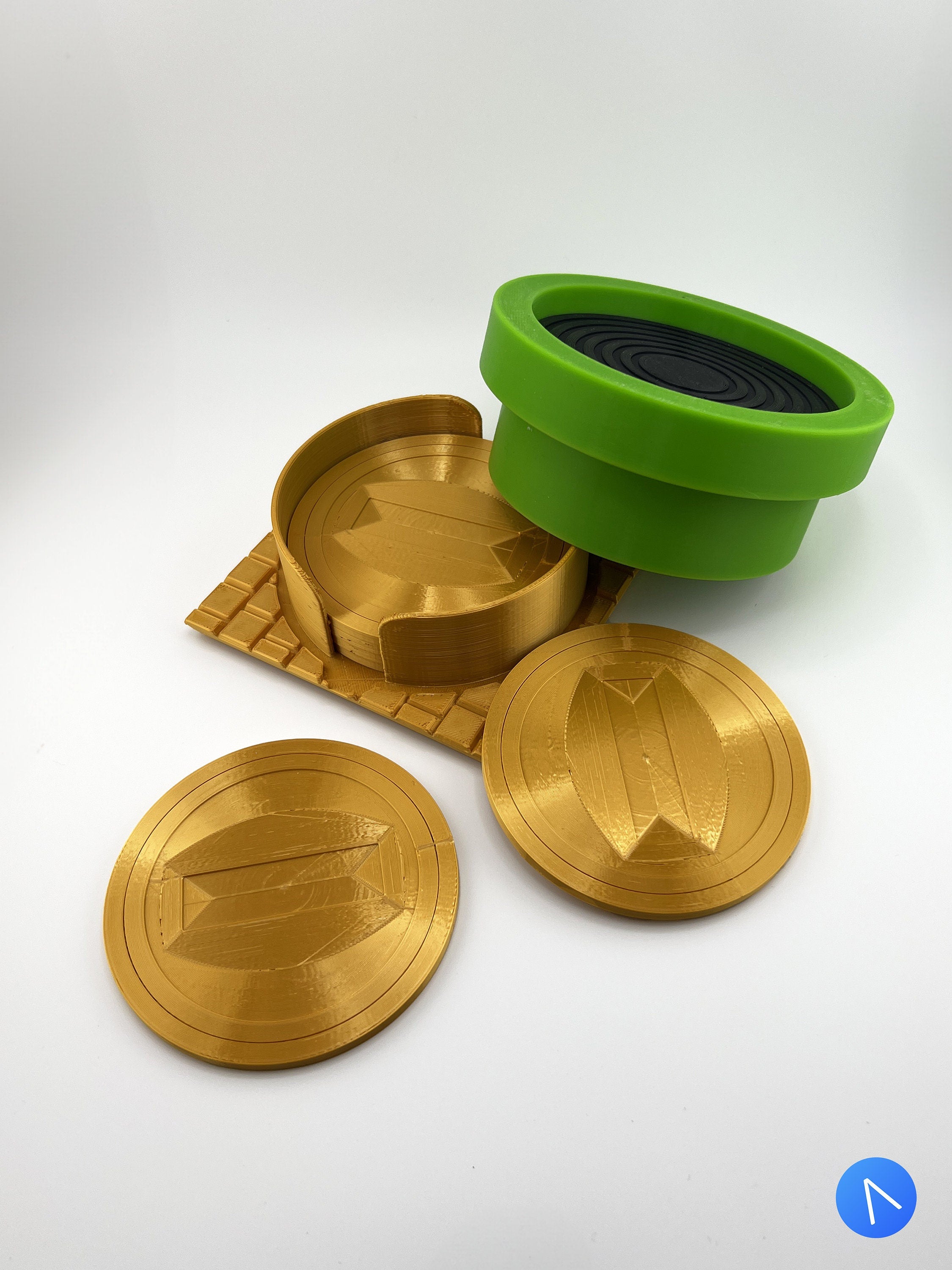 Super Mario Warp Pipe Coasters x PopPrints