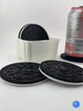 Whimsical Cream Cookie Coaster Set x PopPrints