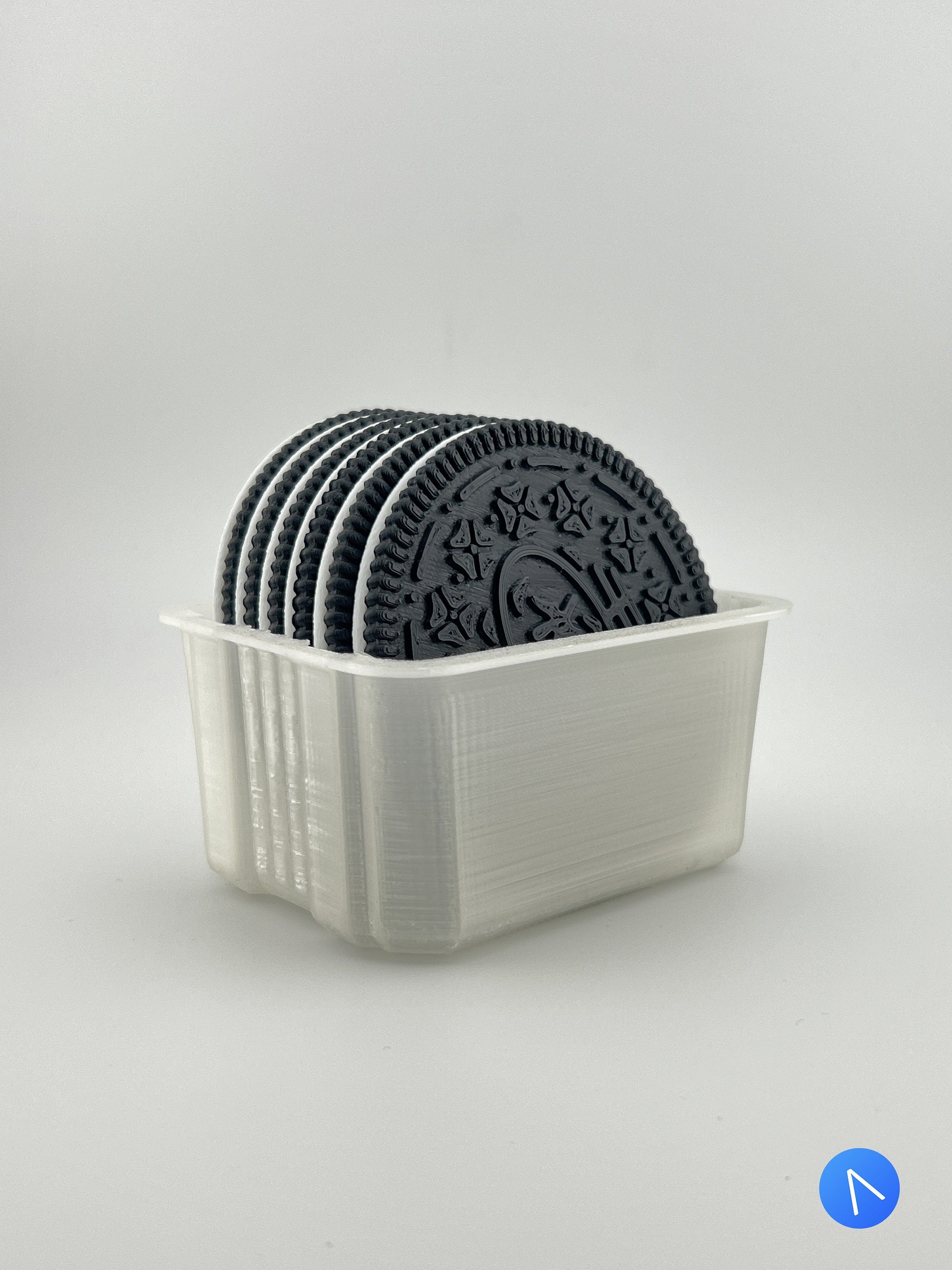 Whimsical Cream Cookie Coaster Set x PopPrints