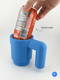 Supersized 3D Printed Building Block Brick Cup Can Sleeve - Fun and Functional Desk Decor
