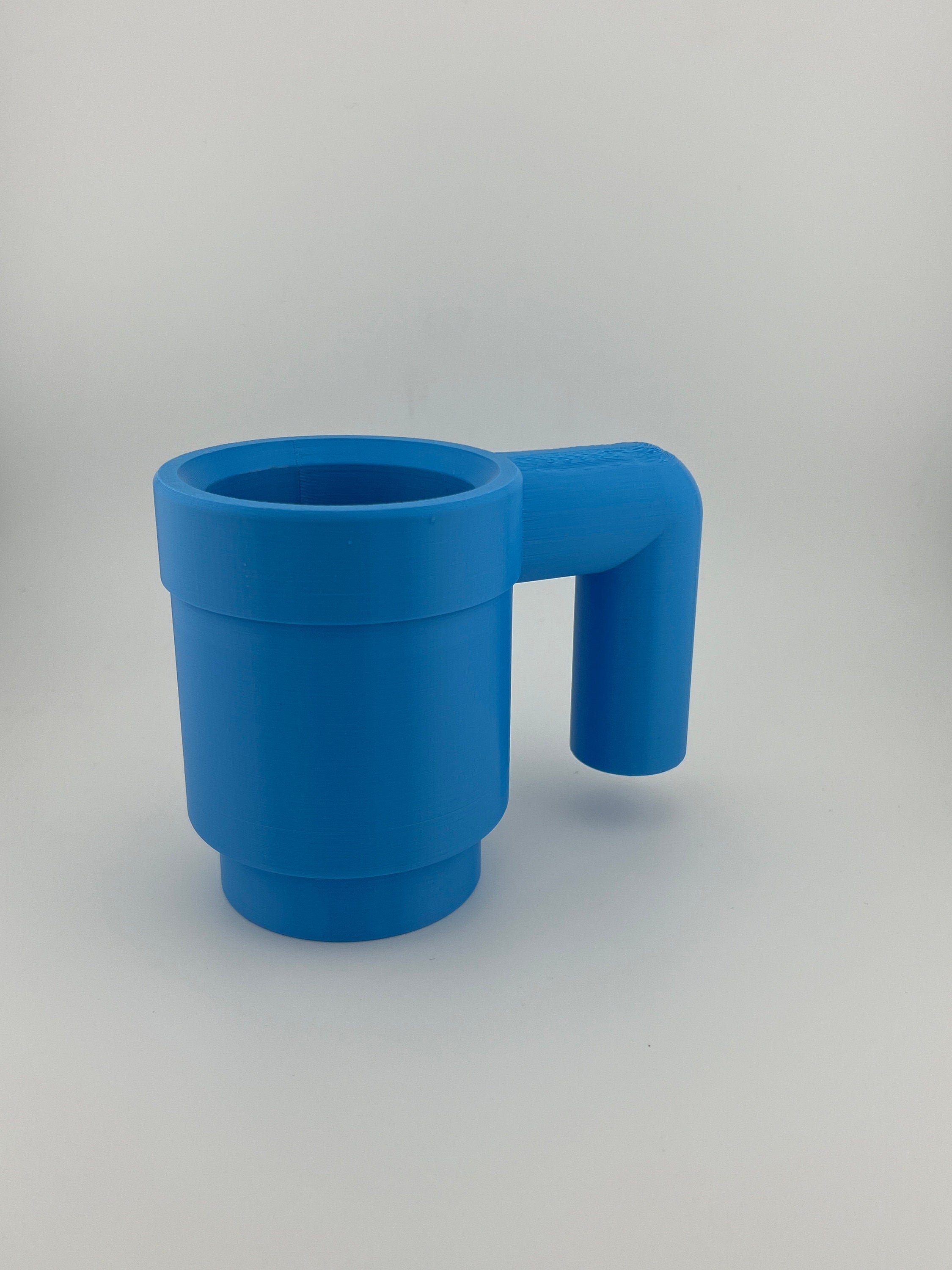 Supersized 3D Printed Building Block Brick Cup Can Sleeve - Fun and Functional Desk Decor