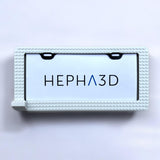 PopPlates License Plate Frame - Customizable Building Block Design with Minifigure Ledge