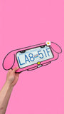 My Melody Inspired License Plate Frame: Pink Kawaii Car Decor