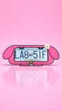 My Melody Inspired License Plate Frame: Pink Kawaii Car Decor