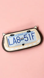 Labubu x PopPlates — 3D printed designer toy-inspired license plate frame with Labubu monster character, available in multiple colors, made in Vancouver BC