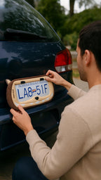 3D Printed Monster License Plate Frame: Funny Car Decor