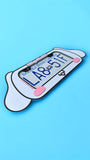 Cinnamoroll Inspired License Plate Frame – Extra Wide 3D Printed Kawaii Car Accessory | Cute Sanrio Style PopPlate for Front or Rear Bumper