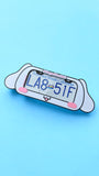 Cinnamoroll Inspired License Plate Frame – Extra Wide 3D Printed Kawaii Car Accessory | Cute Sanrio Style PopPlate for Front or Rear Bumper