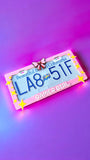 Gamer Girl License Plate Frame: 3D Printed 8-Bit Pixel Car Accessory