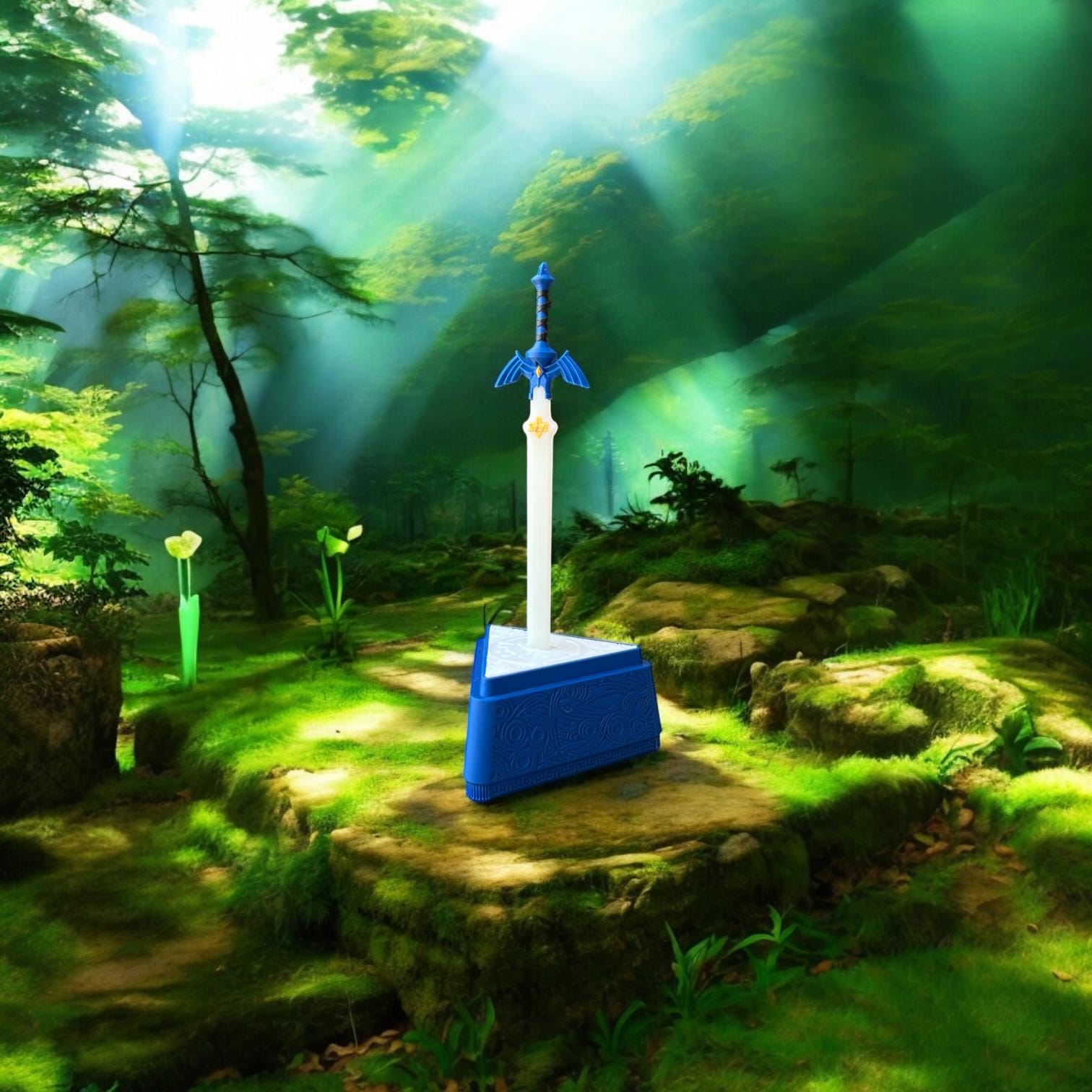 Zelda Master Sword Night Light: Glow-in-the-Dark Gamer Decor Main image
