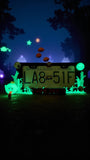 3D Printed King Boo License Plate Frame: Glow in the Dark Car Accessory
