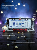 3D Printed King Boo License Plate Frame: Glow in the Dark Car Accessory