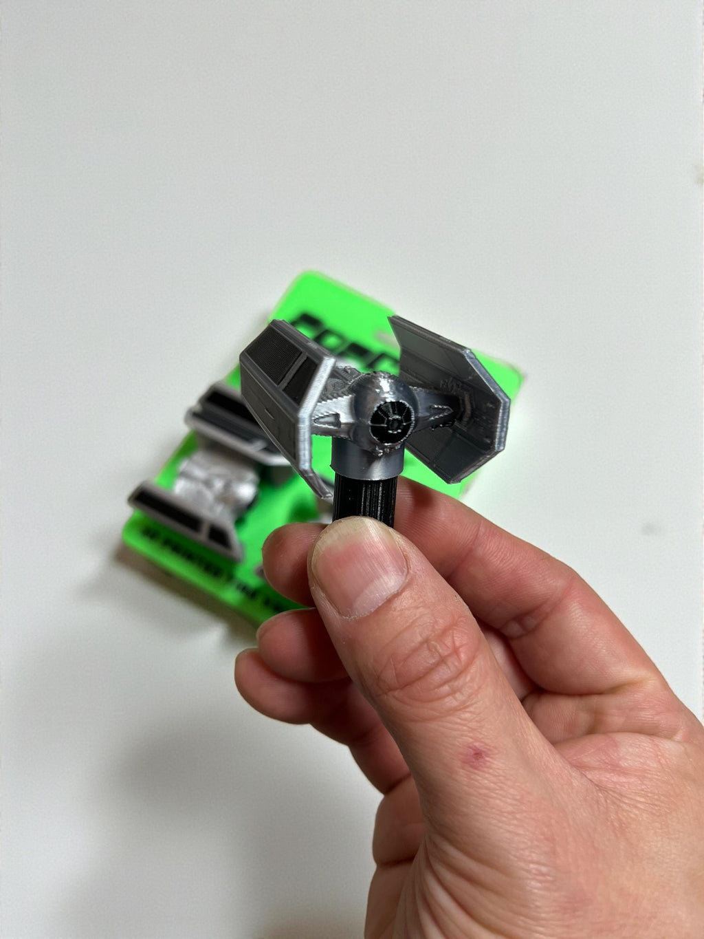 Twin-Wing Starfighter Tire Valve Caps — 3D-Printed Detail That Pops Your Wheels