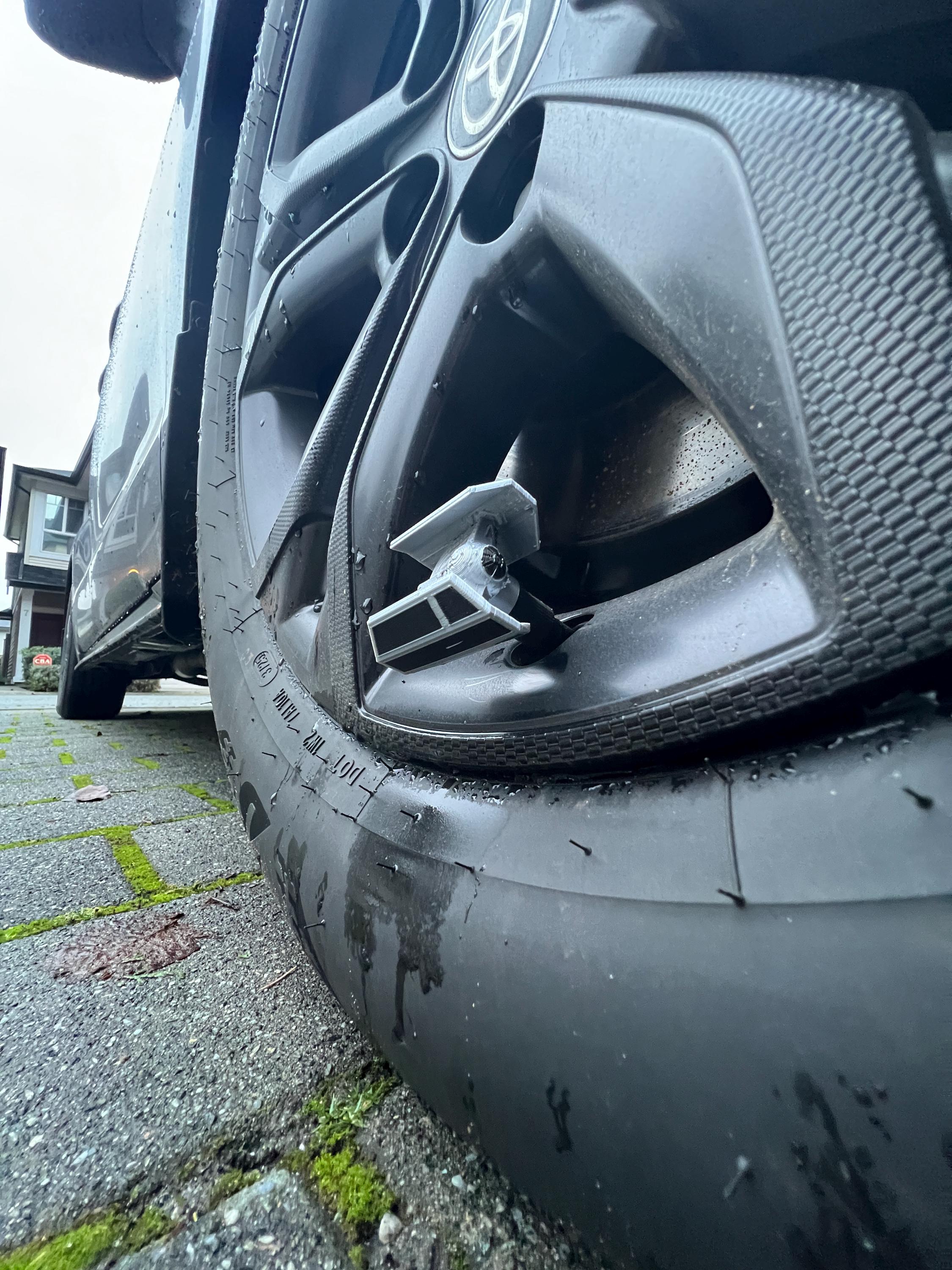 Twin-Wing Starfighter Tire Valve Caps — 3D-Printed Detail That Pops Your Wheels