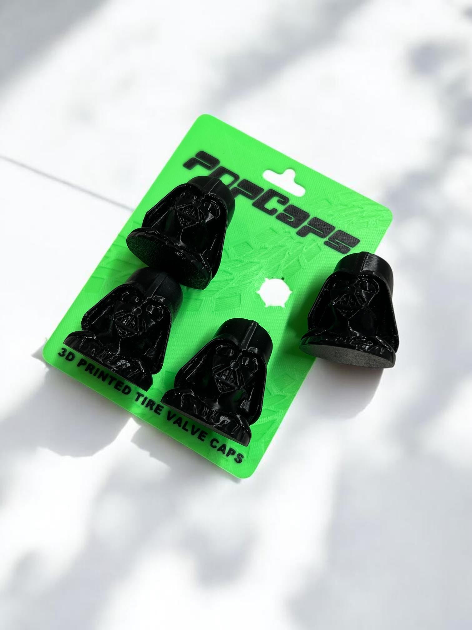 Galactic Dark Lord Inspired PopCaps – 3D Printed Tire Valve Caps