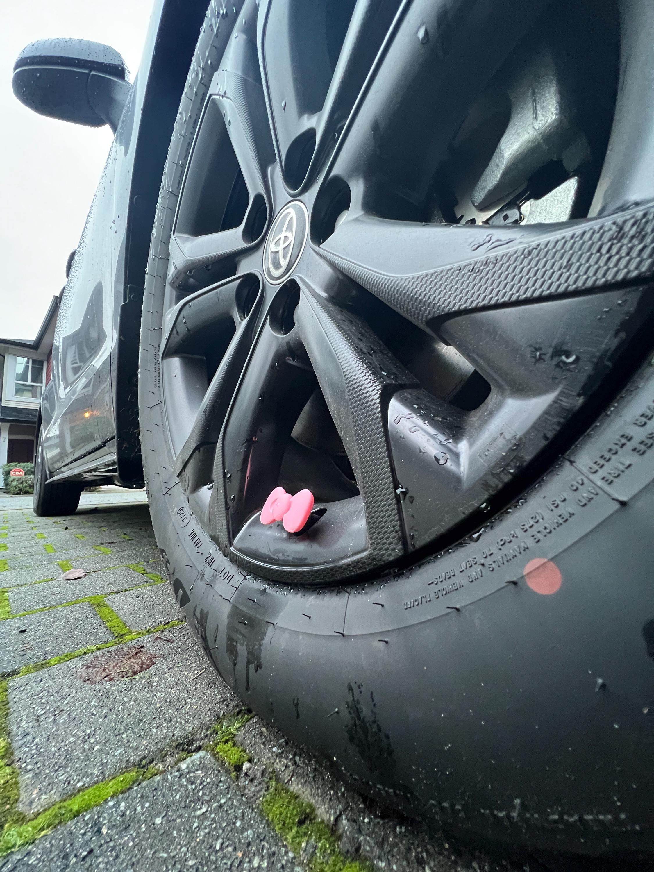 Kawaii Pink Bow PopCaps – 3D Printed Tire Valve Caps