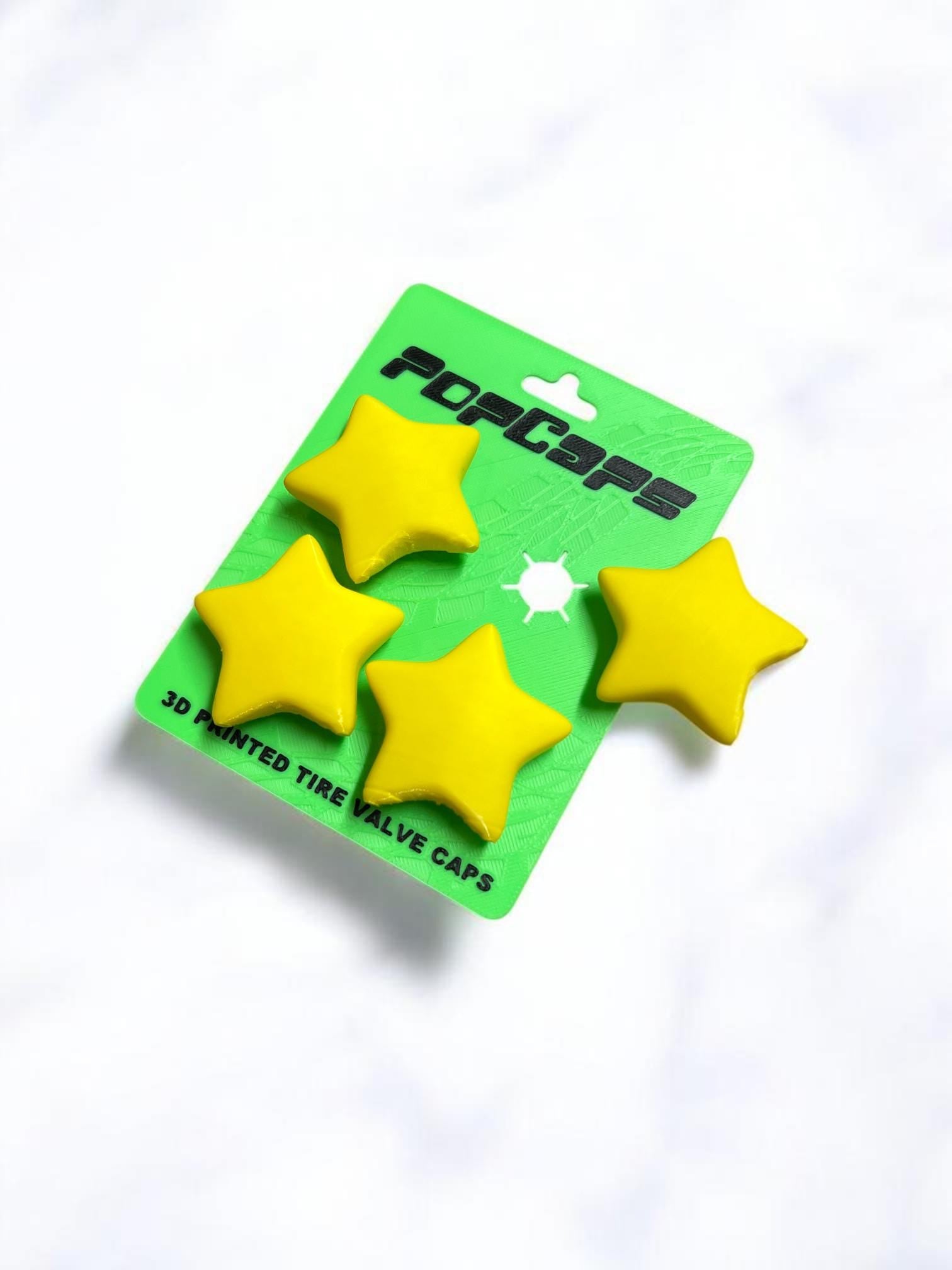 Power Star PopCaps – 3D Printed Tire Valve Caps