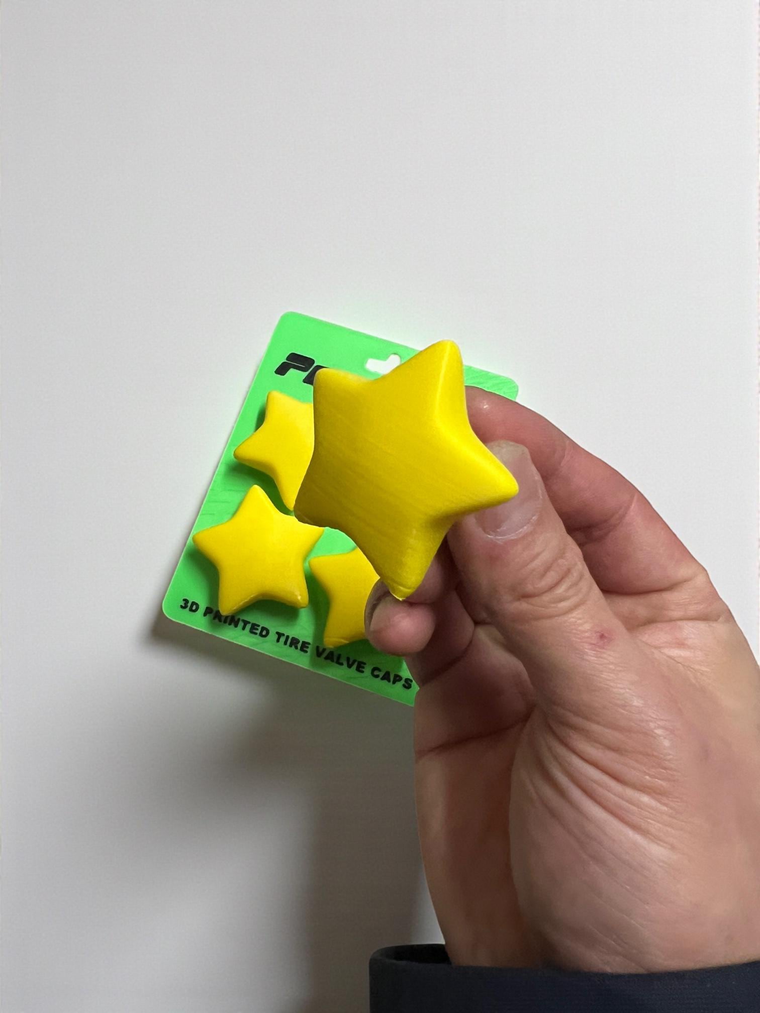 Power Star PopCaps – 3D Printed Tire Valve Caps