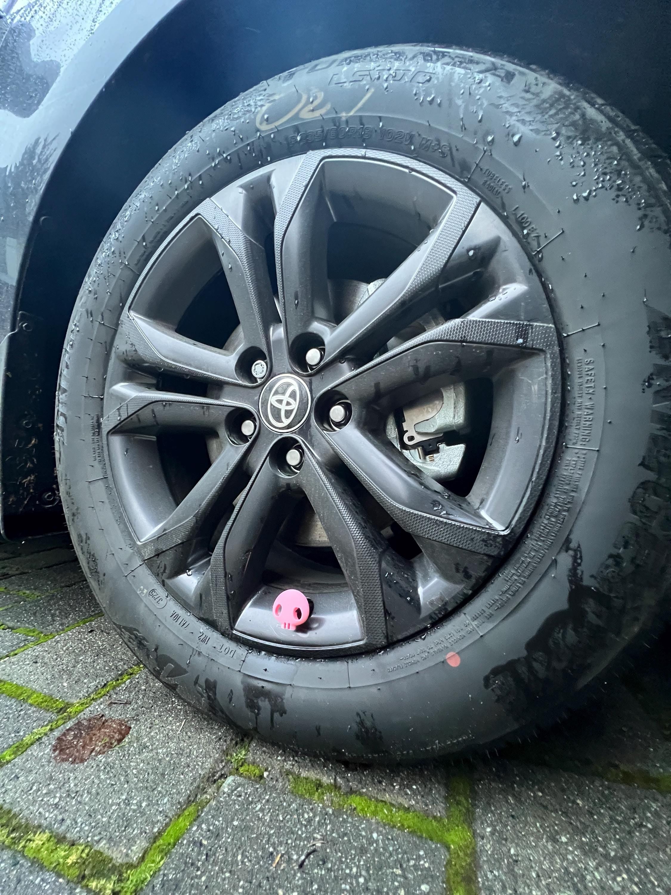 Kawaii Skull Bunny PopCaps – 3D Printed Tire Valve Caps