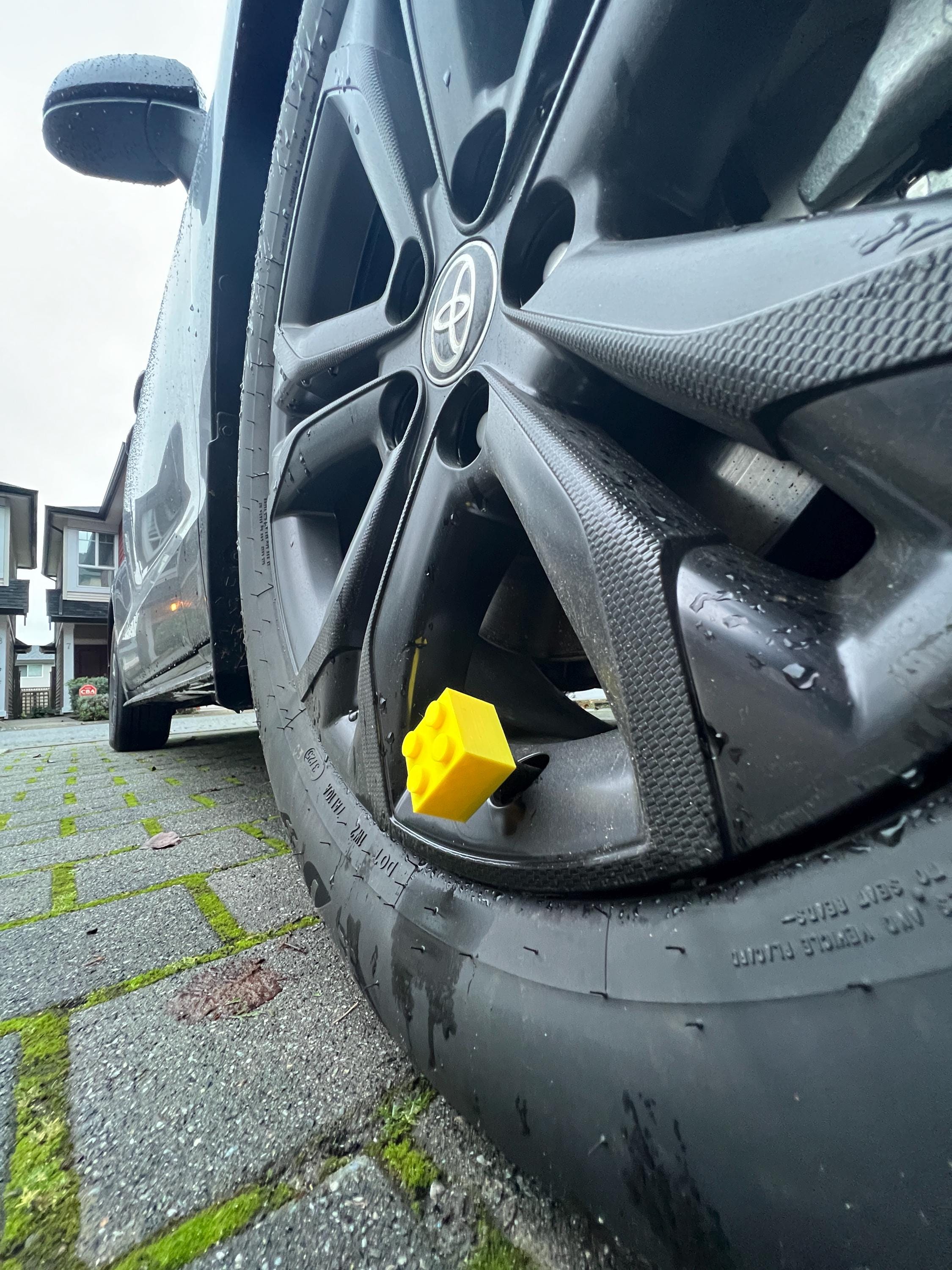 Building Block Brick Inspired PopCaps – 3D Printed Tire Valve Caps