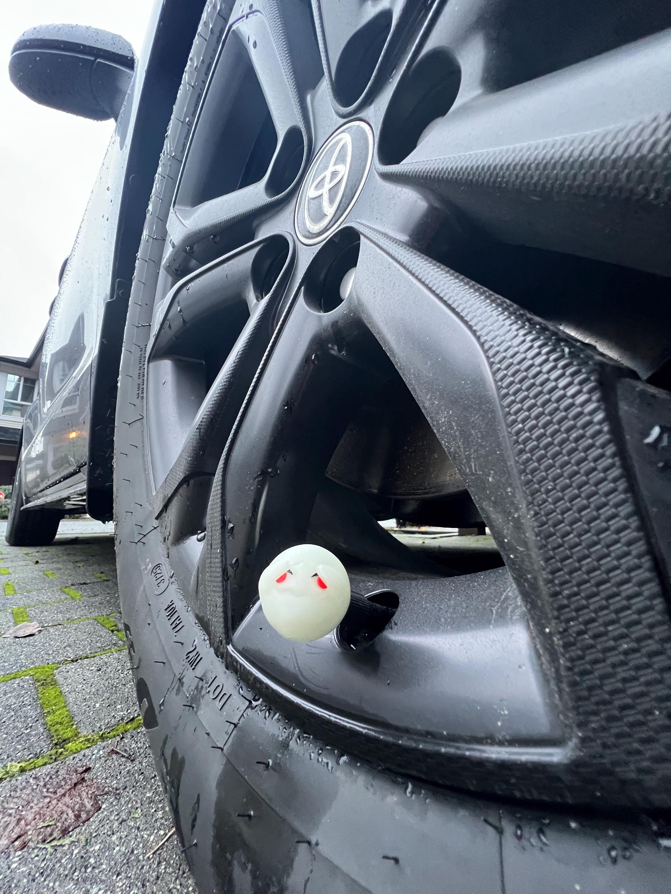 Glow Boo Ghost PopCaps – Glow in the Dark 3D Printed Tire Valve Caps