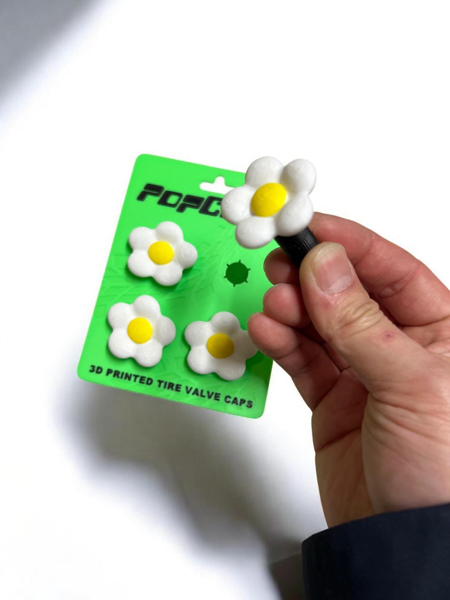 Cute Melody Flower PopCaps – 3D Printed Tire Valve Caps