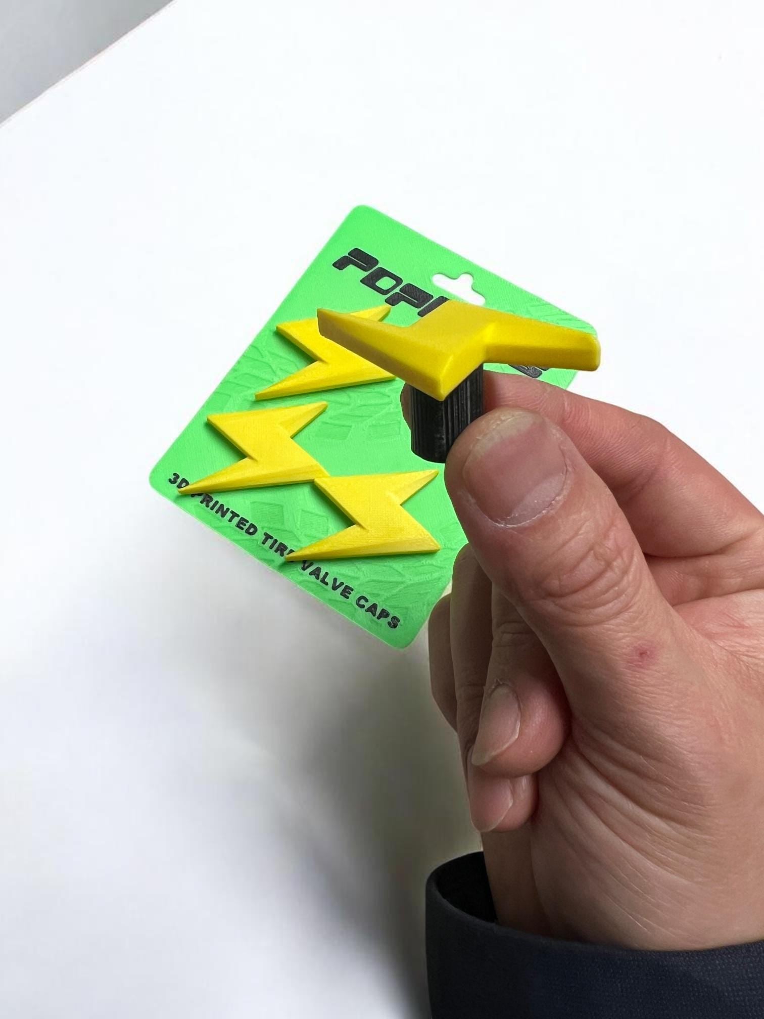 Electric Lightning PopCaps – 3D Printed Tire Valve Caps Secondary image