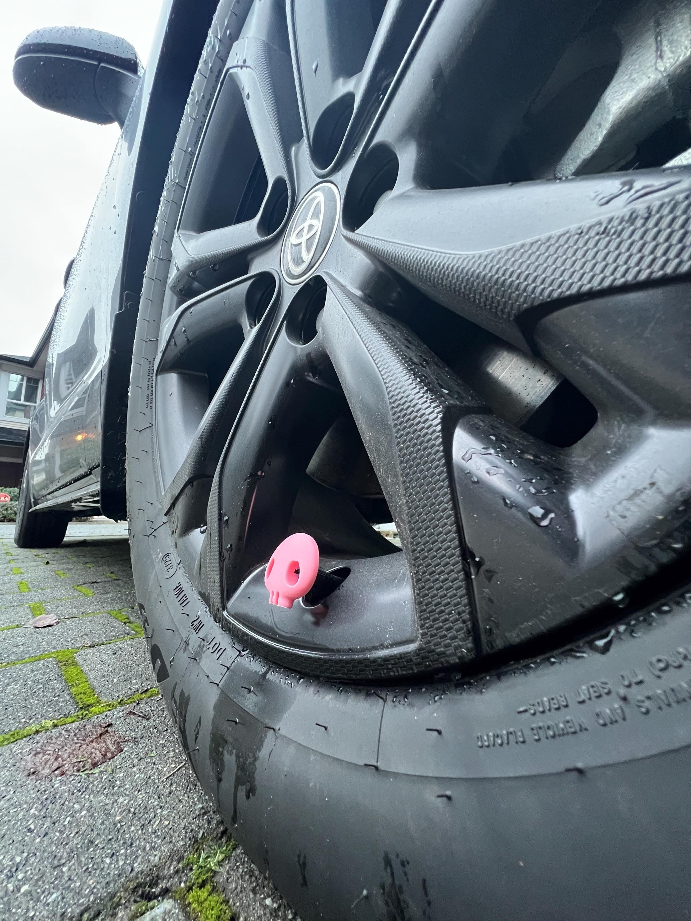 Kawaii Skull Bunny PopCaps – 3D Printed Tire Valve Caps