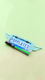 Galactic Sage License Plate Frame – 3D Sci-Fi Inspired Car Accessory