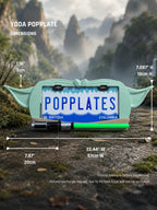 Galactic Sage License Plate Frame – 3D Sci-Fi Inspired Car Accessory