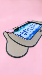 Mocha License Plate Frame – 3D Kawaii Sanri0 Car Accessory