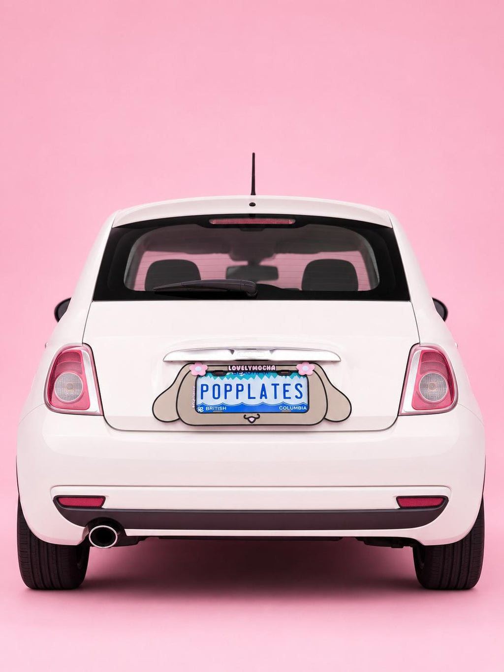 Mocha License Plate Frame – 3D Kawaii Sanri0 Car Accessory