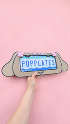 Mocha License Plate Frame – 3D Kawaii Sanri0 Car Accessory