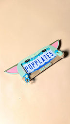 Hunter Rae Bad Baby PopPlate | Little Green Space Baby 3D License Plate Frame | Cute Sci-Fi Car Accessory