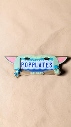 Hunter Rae Bad Baby PopPlate | Little Green Space Baby 3D License Plate Frame | Cute Sci-Fi Car Accessory