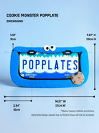 Blue Cookie-Loving Monster PopPlate – Fuzzy 3D License Plate Frame