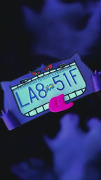 Gengar VMAX 3D License Plate Frame: Ghost Type Car Mod - Glow in Dark Option
