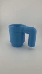 Supersized 3D Printed Building Block Brick Cup Can Sleeve - Fun and Functional Desk Decor