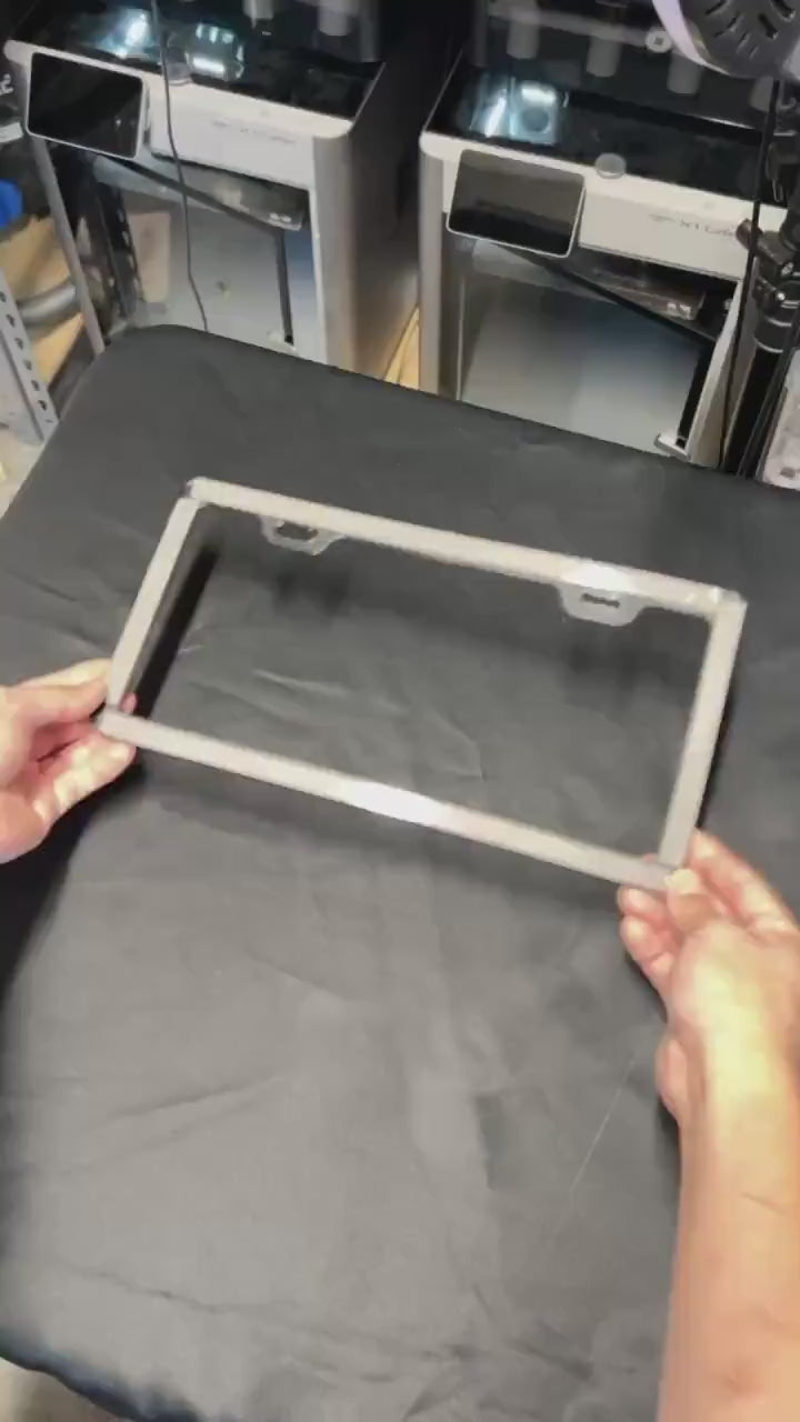 Pikachu Inspired License Plate Frame: 3D Printed Electric Mouse Car Decoration