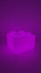 3D Printed Famous Brick Nightlight with Multi-Colored LED and Remote Controlled - Perfect Home Decor Gift for Enthusiasts of All Ages!